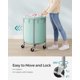 thumbnail image 4 of Cesta de lavandería SONGMICS Rolling 110 L con marco de acero, color verde menta, 4 of 7