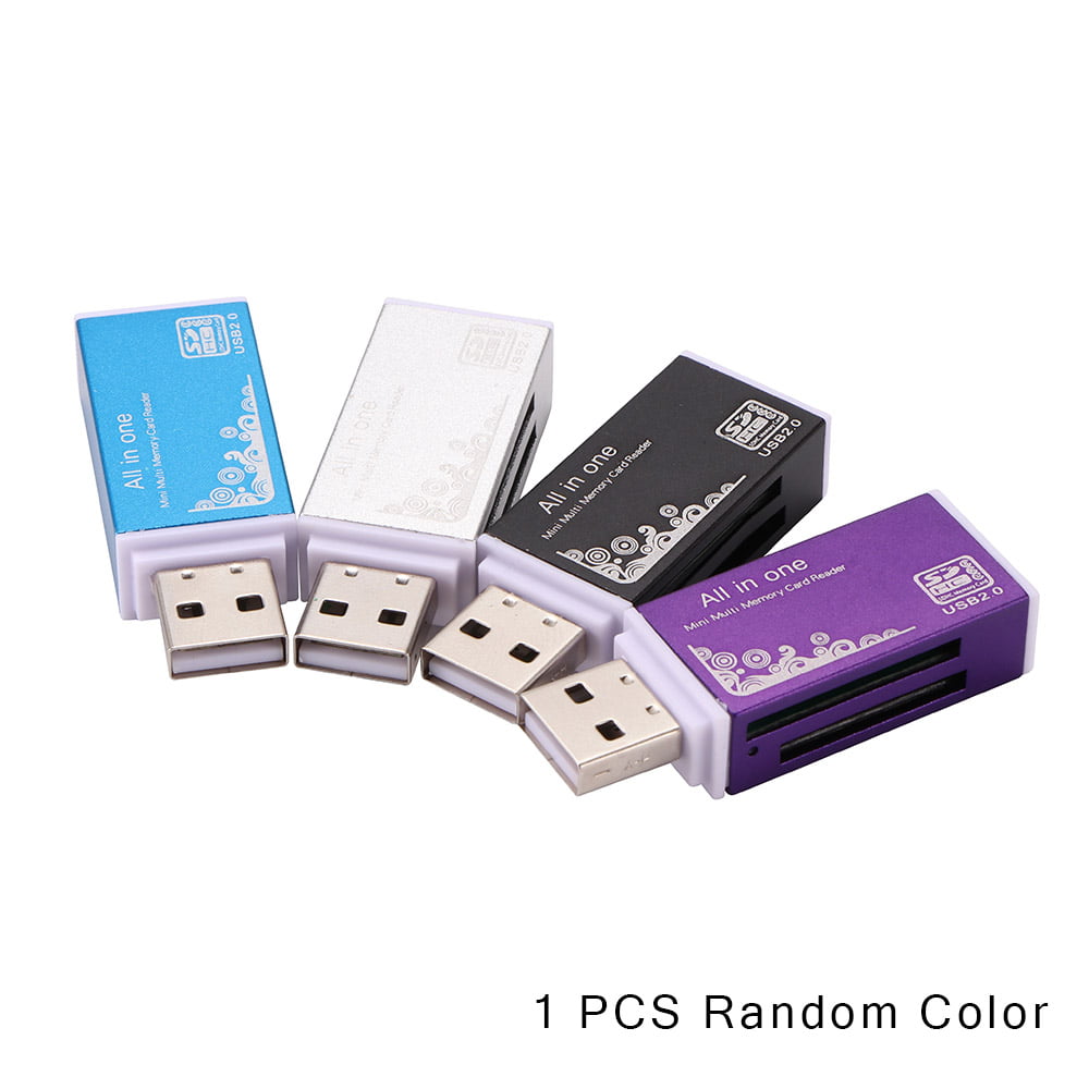 5 pcs Card Reader USB 2.0 Memory Card Reader Adapter Mini Micro SD TF Card Reader Adapter 480 Mb/s for PC and Notebook Smartphones/Tablets 
