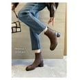 thumbnail image 6 of Trendy Retro Chunky Heeled Ankle Boots with Fringe Detail, 6 of 12