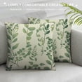 thumbnail image 3 of COMIO  Green Leaf Watercolor Throw Pillow Cover Eucalyptus Greenery Botanical Foliage Branch Twig Nature Pillow Case Decorative Men Women Boy Girl Room Cushion Cover for Home Couch Bed, 3 of 5