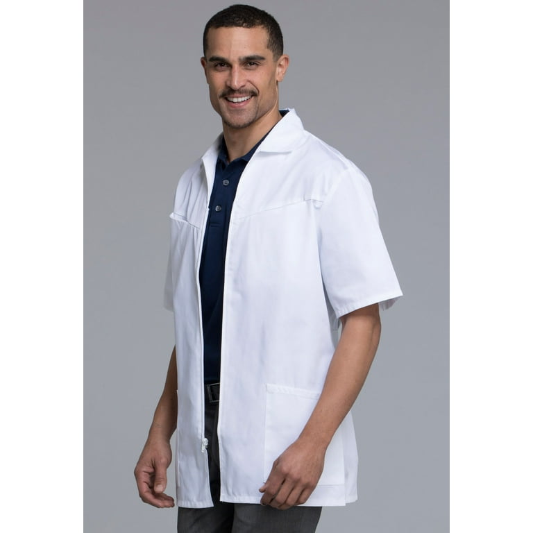 Med man deals lab coat