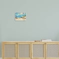 thumbnail image 2 of Abstract Beach Sky Landscape Landscape Painting White Framed Art Print Wall Art, 2 of 7