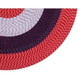 thumbnail image 5 of Better Trends 72" Round Braided Rug 100% Polypropylene Durable and Stain Resistant Reversible Indoor Area Utility Rug, Country Stripe Collection - Americana Stripe, 5 of 5