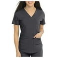 thumbnail image 5 of Med Couture Scrub Top Energy Serena Shirttail Hem V-neck, 5 of 8