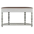 thumbnail image 4 of 52'' Curved Console Table 4 Drawers and 1 Shelf, Wooden Sideboard with Metal Handles, Entryway Table for Hallway Living Room Bedroom, Antique Grey, 4 of 9