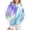 Blue_1, variant on Bovemsi Sweatshirt for Women Women's Sportswear 2025 Gradient Pattern Long Sleeved Casual Pullover Comfort Hoodie