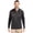 Black, variant on BCK00088 Traverse Stretch Eco Stripe Quarter Zip Mens Big and Tall Pullover-Black-2XB
