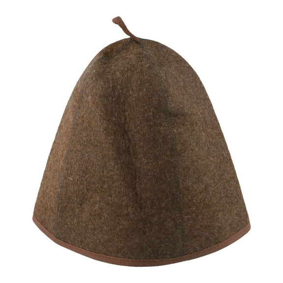Wool Sauna Hat With Adjustable Strap Keeps Head Cool While Enhancing Heat Retention During Spa Treatments And Steam Rooms