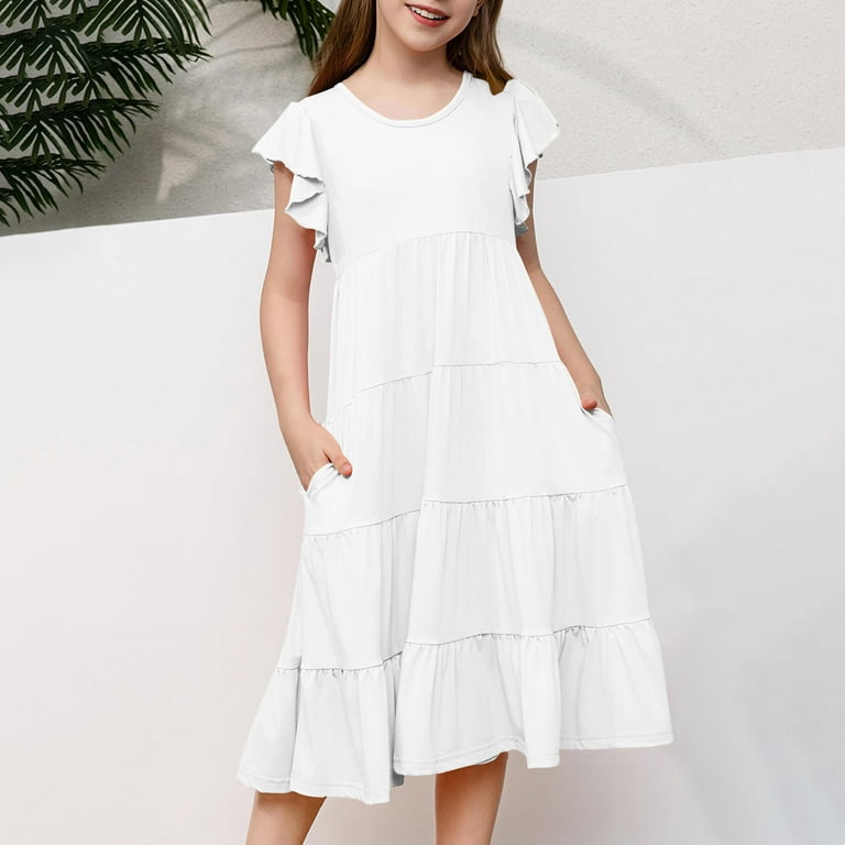 Lined Dress White Company Kids Clothes Whisper Linen-Float Dress