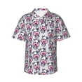 thumbnail image 1 of Fotbe Baby Cow Camisa Hawaiana para Hombre Unisex – Camisa Casual de Verano con Botones de Manga Corta de Algodón y Lino,Small, 1 of 7