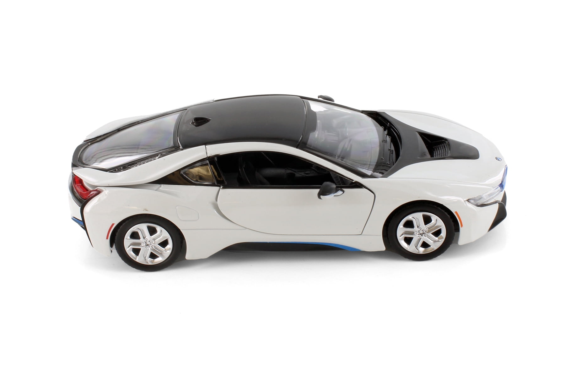 2018 BMW i8 Coupe, Silver w/Black Accents - Showcasts 71359D - 1/24 Scale Diecast Model Car