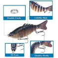 thumbnail image 3 of Cheers.US 4Pcs/Set Lifelike Fishing Lures for Bass, Trout, Walleye, Predator Fish Realistic Multi Jointed Fish Popper Swimbaits Fishing Tackle Kits Artificial Lure Wobbler Swim Bait Tackle, 3 of 5