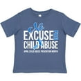 thumbnail image 3 of Inktastic No Excuse for Child Abuse April Child Abuse Prevention Month Boys or Girls Toddler T-Shirt, 3 of 5