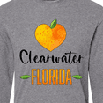 thumbnail image 4 of Inktastic Clearwater Florida Orange in Heart Long Sleeve T-Shirt, 4 of 5