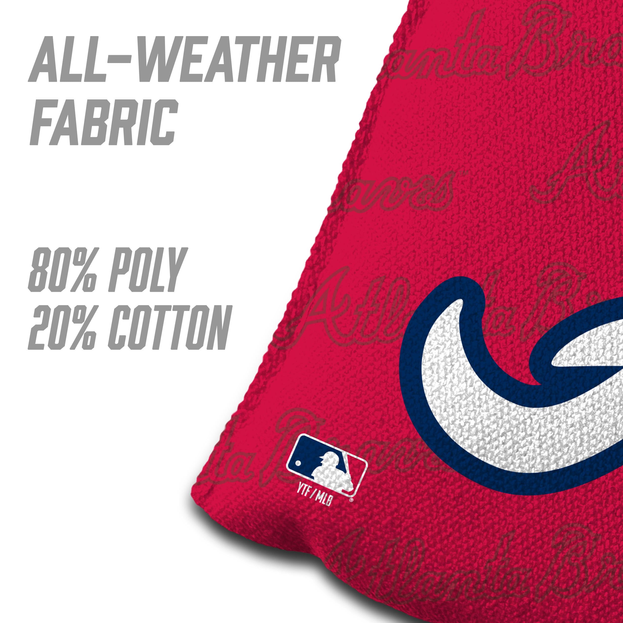 MLB Atlanta Braves Cornhole Bags - 4PK - Red