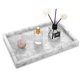thumbnail image 1 of Bandeja de baño de mármol HESHIBI Carrara White 30 x 20 x 3 cm, 1 of 7
