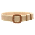 thumbnail image 5 of Boho Braided Belts Casual Beach Belt With Wood Buckle Elastic Fashion Belts for Women Dresses Wide Waist Belts for Women Skinny Belts for Women Silver Buckle Fashion Belts for Women Dresses Plus Size, 5 of 7