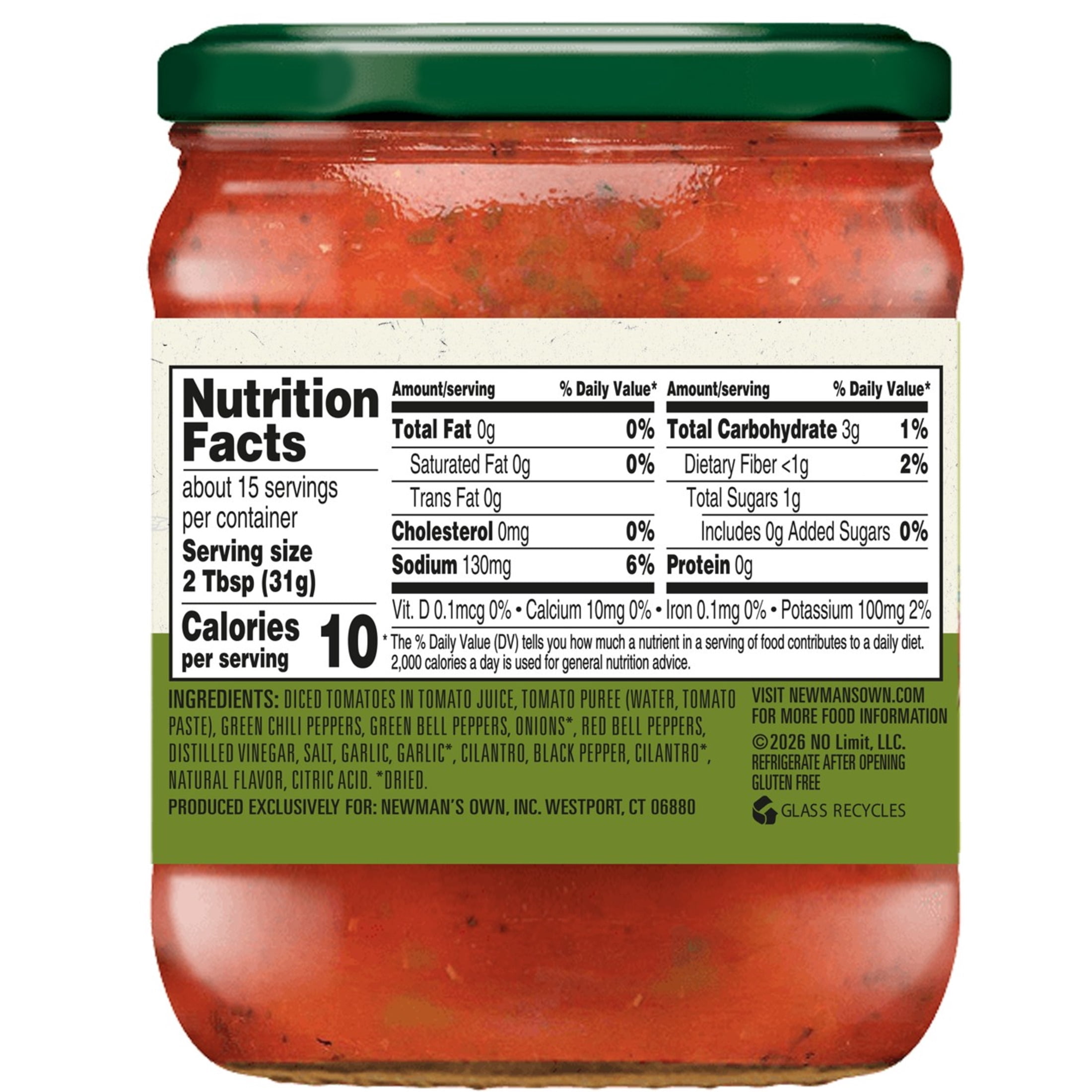 (3 pack) Newman's Own Chunky Mild Salsa, 16 oz