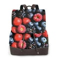 thumbnail image 1 of Fotbe Variety Of Fruits And Berries Mochila Bolso con Estampado para Mujer, Mochila Antirrobo de Nylon Impermeable, Bolsa Ligera de Hombro, 1 of 4