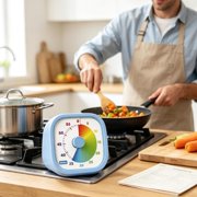1-Hour Visual Clock with Front Knob for Baking, Reading, Study