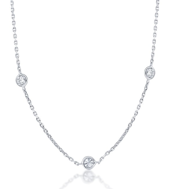 faux diamonds by the yard necklace