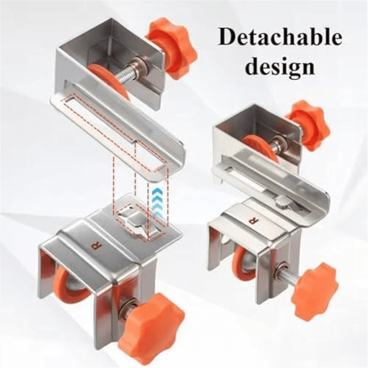 2Pack Drawer Front Installation Clamps-Adjustable Heavy-Duty Drawer Fixing Clips for Face Frame Cabinets,Alignment Tool,2 x Drawer Front Installation Clamps