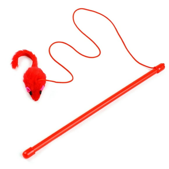Souris Teaser Wand Interactive morsure chat teaser jouet chat teaser baguette