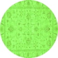 thumbnail image 1 of Ahgly Company Indoor Round Oriental Green Traditional Area Rugs, 4' Round, 1 of 4