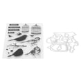 thumbnail image 2 of Sello transparente de TPR para hacer tarjetas de álbum de recortes, decoración de álbumes de fotos, pájaros y jaulas de pájaros, 2 of 10