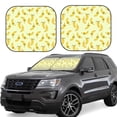thumbnail image 1 of JUNZAN Bananas Pattern Car Windshield Sun Shade | Reflective Sunshade | Foldable 2-Piece Sun Shield Protect Your Car | Fits Sedans, SUVs, Hatchbacks-Large, 1 of 6