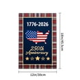 thumbnail image 4 of Amhnf American Independence Day 250th Anniversary 1776 2026 Usa Map Flag Garden Banner For Home Outdoor Garden Yard Decor 12x18 inch, 4 of 5