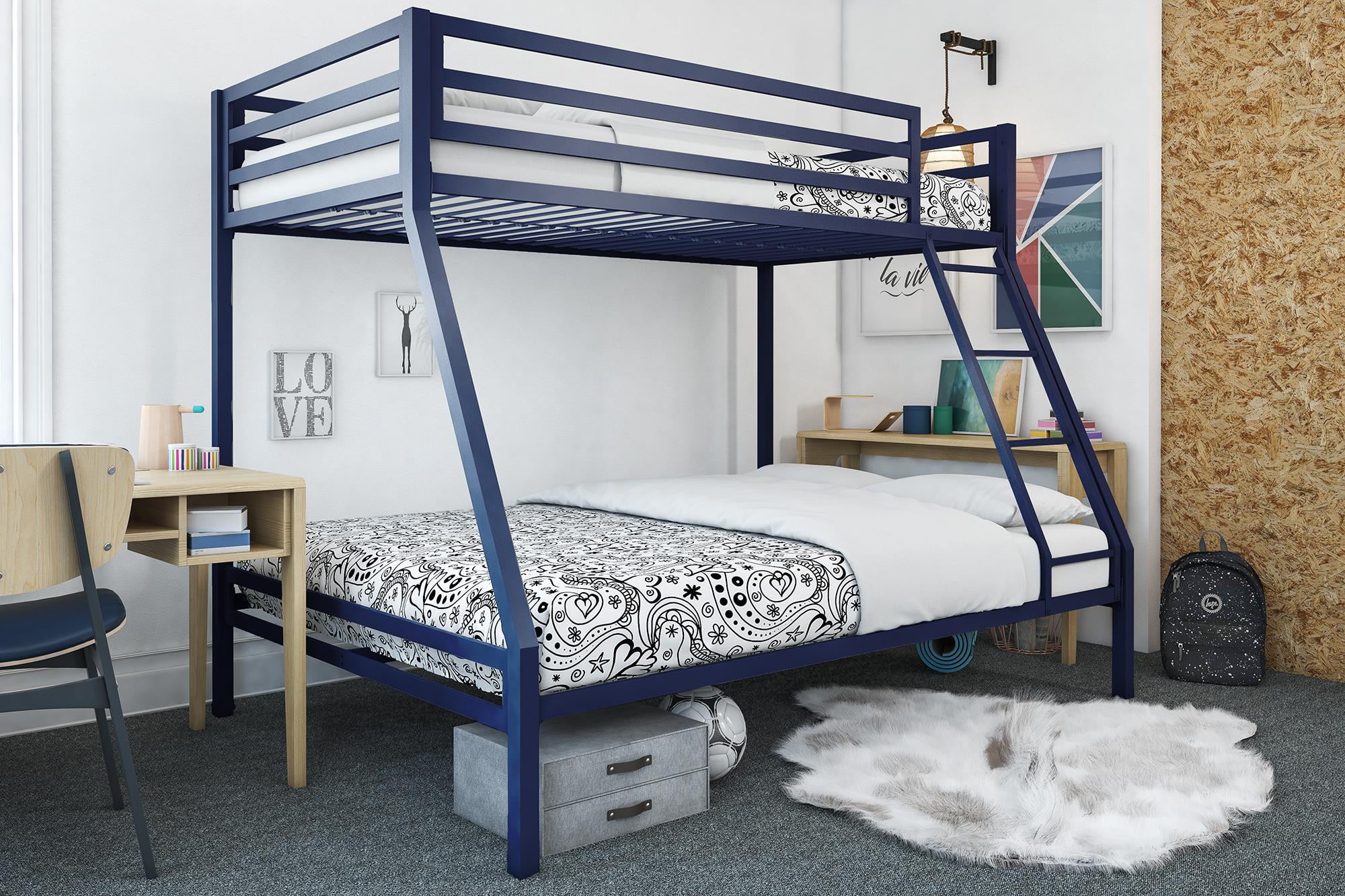 Mainstays Premium Twin Over Full Bunk, Mainstays Wood Bunk Bed