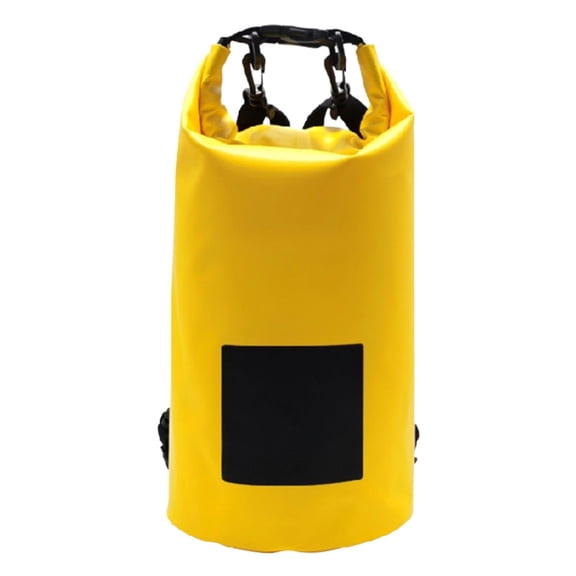 676 fl oz / 20 L Yellow Waterproof Dry Bag, Roll-Top Lightweight Backpack with Straps, PVC Floating Dry Sack for Boating, Kayaking, Swimming, Rafting, Fishing, and Beach