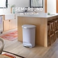 thumbnail image 2 of simplehuman Kitchen Trash Can, 13 Gallon Plastic Step Garbage Bin with Secure Slide Lock Lid, Lilac, 2 of 7