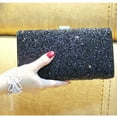 thumbnail image 4 of Tersarium Women Evening Dazzling Hard Case Flap Clutch Purses Handbag for Wedding Party (Black), 4 of 11
