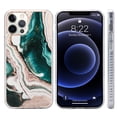 thumbnail image 2 of Marble Imd Slim-fit Protective Tpu Case For Iphone 13 Pro 6.1 - Emerald Marble, 2 of 6