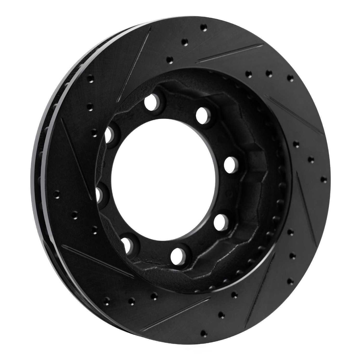 Dynamic Friction Company 633-40051R DFC Brake Rotor - Drilled And Slotted - Black