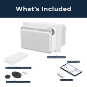 Windmill 8,000 BTU Inverter Window Air Conditioner with WhisperTech - Ultra-Quiet & Smart, Cools up to 350 Sq. Ft. - #1 Easy Install, App/Wi-Fi, Voice-Enabled, Remote Control, Energy Star