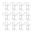 thumbnail image 1 of 12 piezas ganchos para escobilla ducha sobre la puerta, gancho para toallas, gancho para colgar toallas baño, ganchos para ducha Blanco, 1 of 8