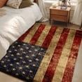 thumbnail image 4 of American Flag Area Rug 4x6 FT, Non Slip Kids Room Carpet, Farmhouse Vintage Retro Red Blue Washable Soft Floor Carpet Non-Shedding Throw Rug for Dorm Kitchen Study Room Home Office Bedside, 4 of 9