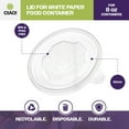 thumbnail image 2 of CIAO! 90mm Diameter PP Lid, Designed and Fit BRAND 8oz Paper Food Container (1000/case), 2 of 9