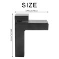 thumbnail image 4 of 6 Pcs Adjustable Wood/Glass Shelf Bracket Wall Mount Heavy Duty Floating Brackets for 3-28mm Thick Shelves, 4 of 5