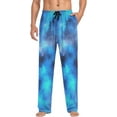 thumbnail image 4 of FREEAMG Men's Pajama Pants with Pockets Sleepwear Lounge Pants Stretch Casual Galaxy Blue Space 28, 4 of 7