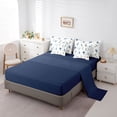 thumbnail image 5 of Castle Fairy Sport Ball Gamer King Bedding 7pcs, Blue White King Bed in a Bag,Navy Blue Reversible, 5 of 7