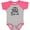 Baseball Heather and Hot Pink, variant on Inktastic Mimi and Papaw Love Me Boys or Girls Baby Bodysuit