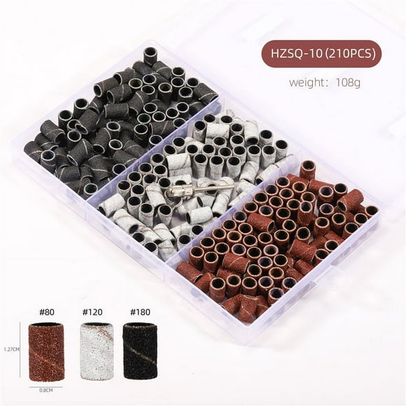 Especial para anillo de lijado de uñas en caja Lijadora de uñas blanca negra marrón anillo de lijado de uñas con rodamiento