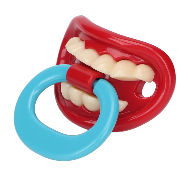 Chupete Con Dientes De Sonrisa Para Bebés, Chupete Con Dientes Divertidos Para Bebés, Seguro, Interesante, Sin PVC, Portátil, Práctico Para El Dormitorio ANGGREK GI1511