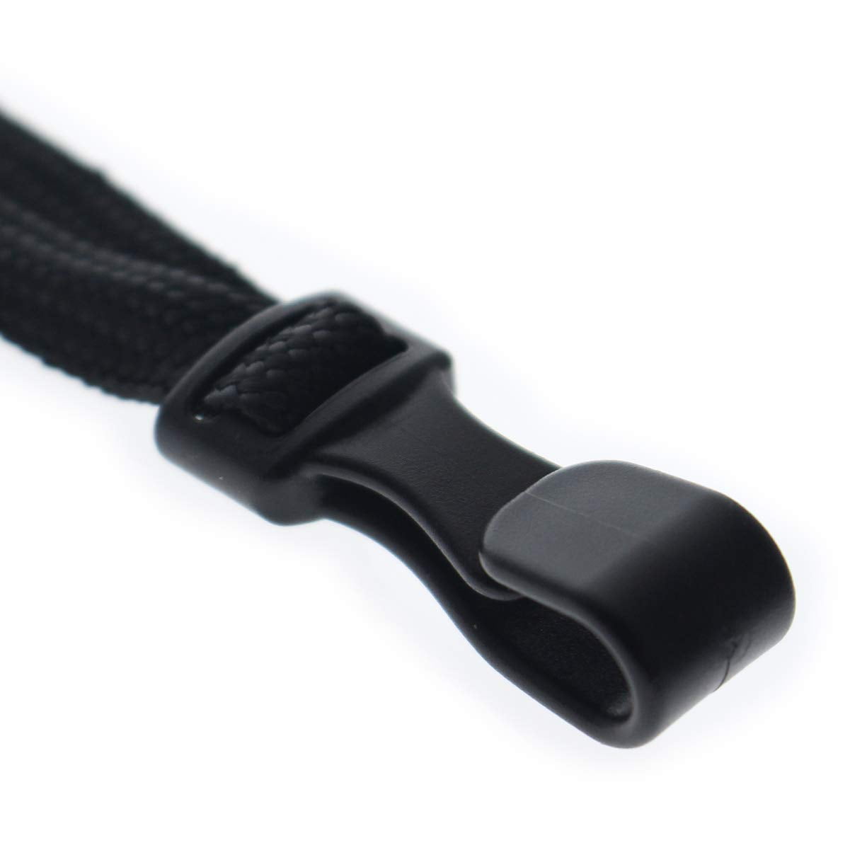 Bulk 100 Pack - MRI Safe ID Lanyards (No Metal) with Plastic No Twist Clip & Safety Breakaway Clasp - Great for Radiology Pathologists - Neck Strap I.D. Badge Holders by Specialist ID (Black)