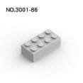 thumbnail image 1 of 20Pcs MOC Compatible Assembles Particles 3001 2x4 For Building Blocks Parts DIY Bricks Bulk Model Educational Tech Parts Toys light grey-20pcs, 1 of 6