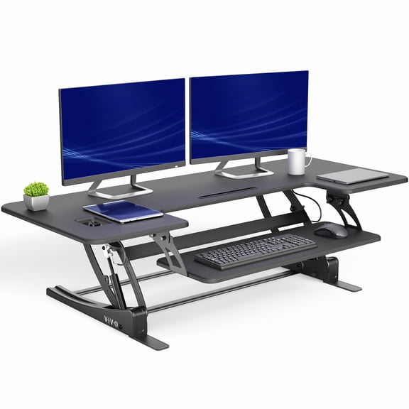 VIVO 54” Manual Height Adjustable Standing Desk Converter, Desk Riser